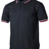 British Poloshirt Schwarz-weiß-rot -Katadyn Verkaufsgeschäft 00873A british polo shirt schwarz weiss rot