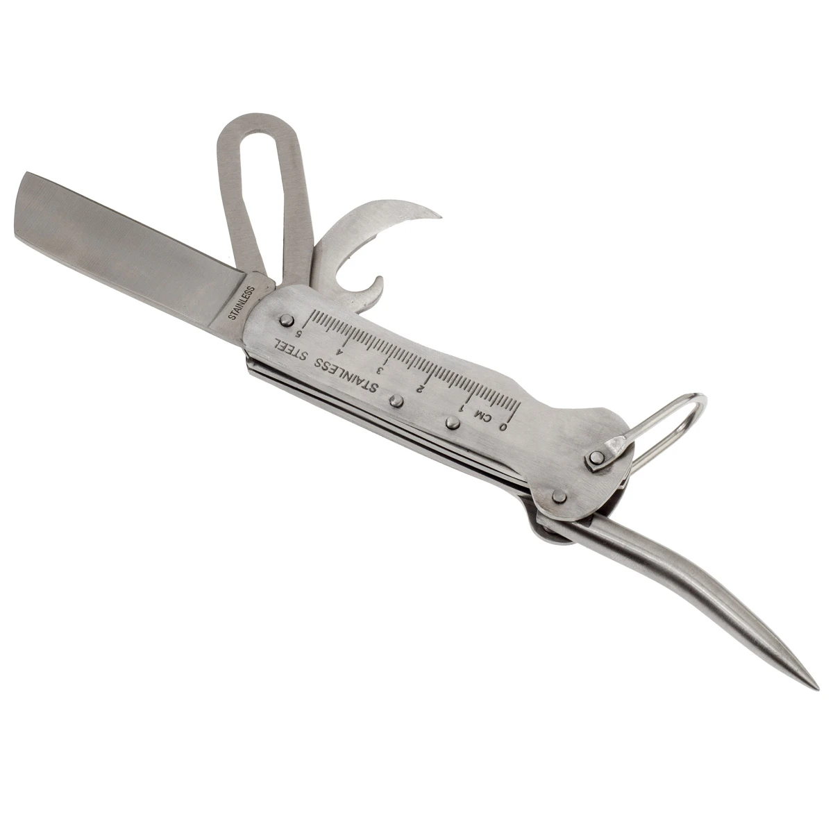 Seglermesser Mit Marlspieker Chrom 5 Seglermesser Mit Marlspieker Chrom – Bild 3