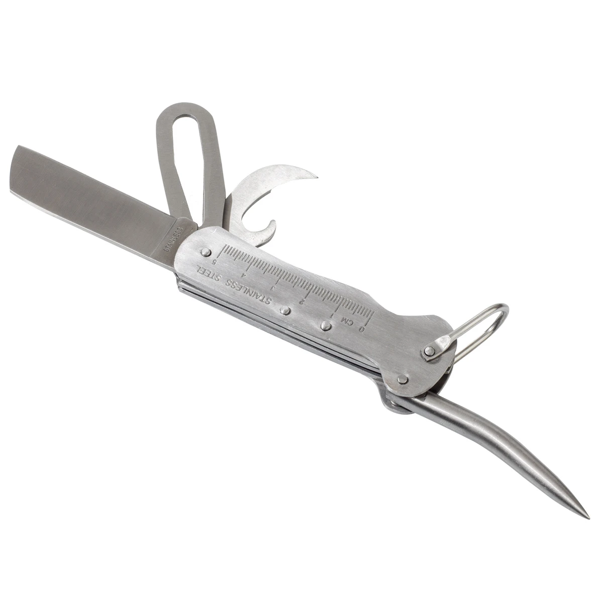 Seglermesser Mit Marlspieker Chrom 6 Seglermesser Mit Marlspieker Chrom – Bild 4