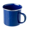 Emaille Tasse 330ml Mit Chromrand