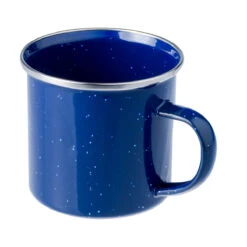 Emaille Tasse 330ml Mit Chromrand
