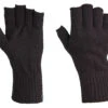 Strick-Handschuhe Ohne Finger Schwarz