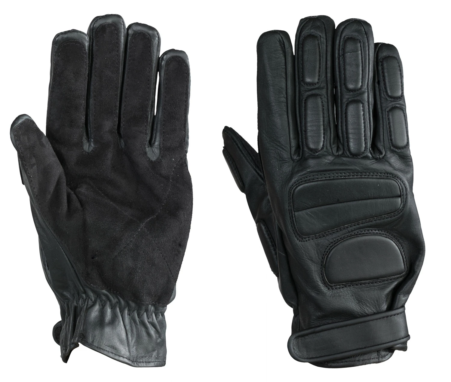 Lederhandschuhe Mit Polsterung Schwarz 3 Lederhandschuhe Mit Polsterung Schwarz