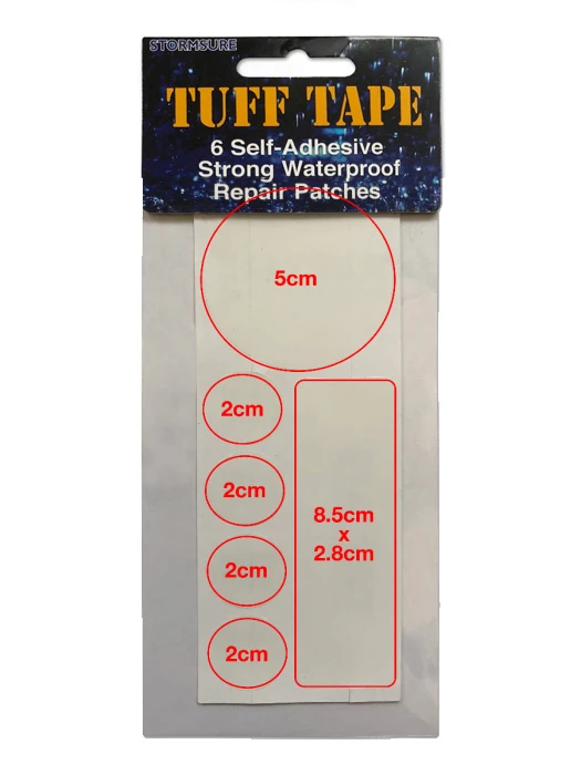 Stormsure Tuff Tape Reparatur Patch 6er Pack 3 Stormsure Tuff Tape Reparatur Patch 6er Pack