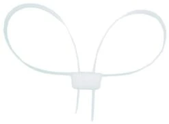 10 St. Kunststoff Handschellen Weiß