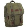 Rucksack Canvas Toni Mit Leder-Details