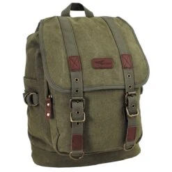 Rucksack Canvas Toni Mit Leder-Details