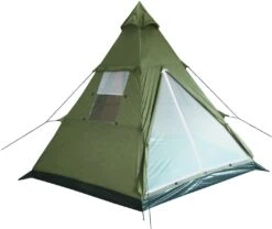3-Mann Indianer Zelt Tipi Oliv