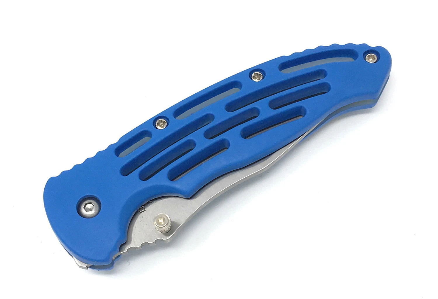 Klappmesser Einhand Blau 4 Klappmesser Einhand Blau – Bild 2